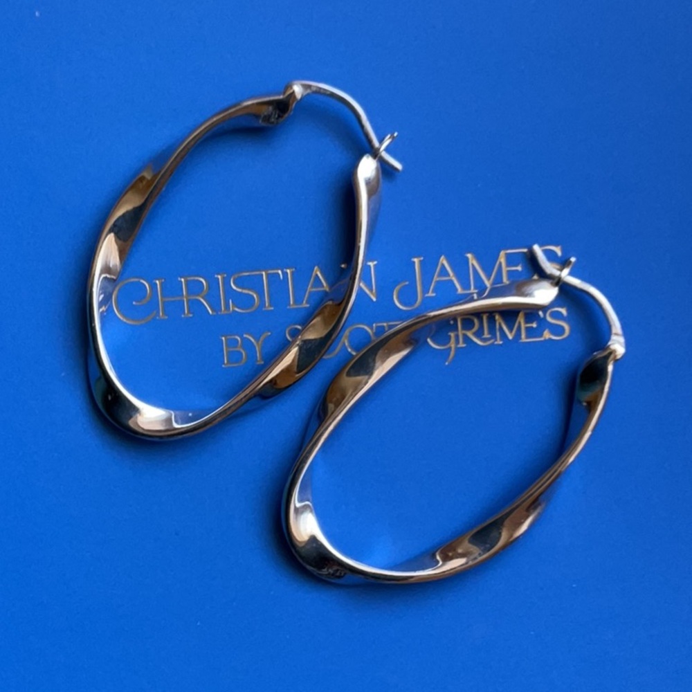 Christian James Sterling Silver Earrings - Picture 6 of 7